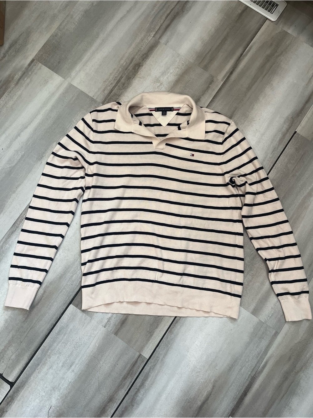 Tommy Hilfiger Men's Open Necked Sweater Polo Size XXL